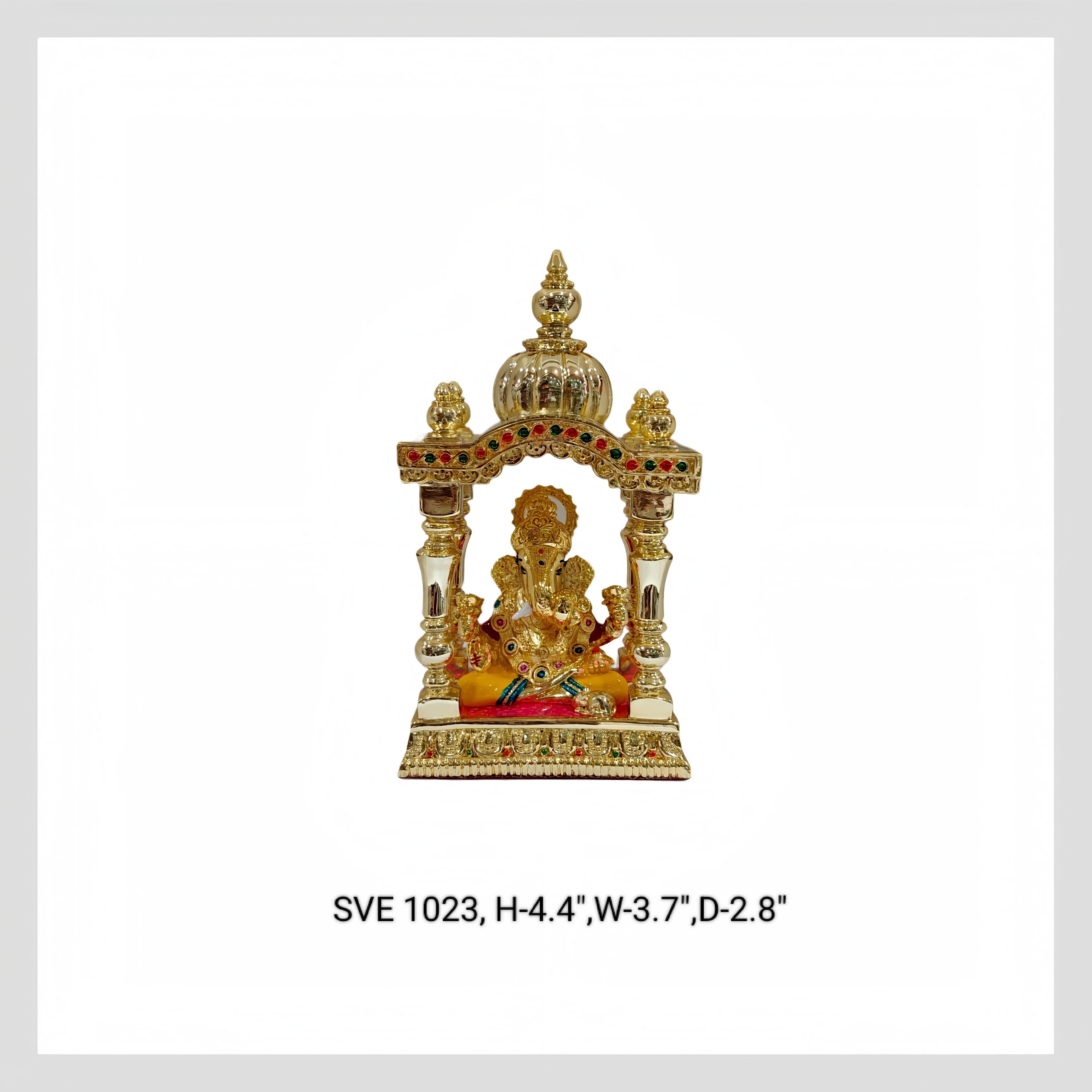 SVE 1O23 MANDIR GOLD WITH GANESH