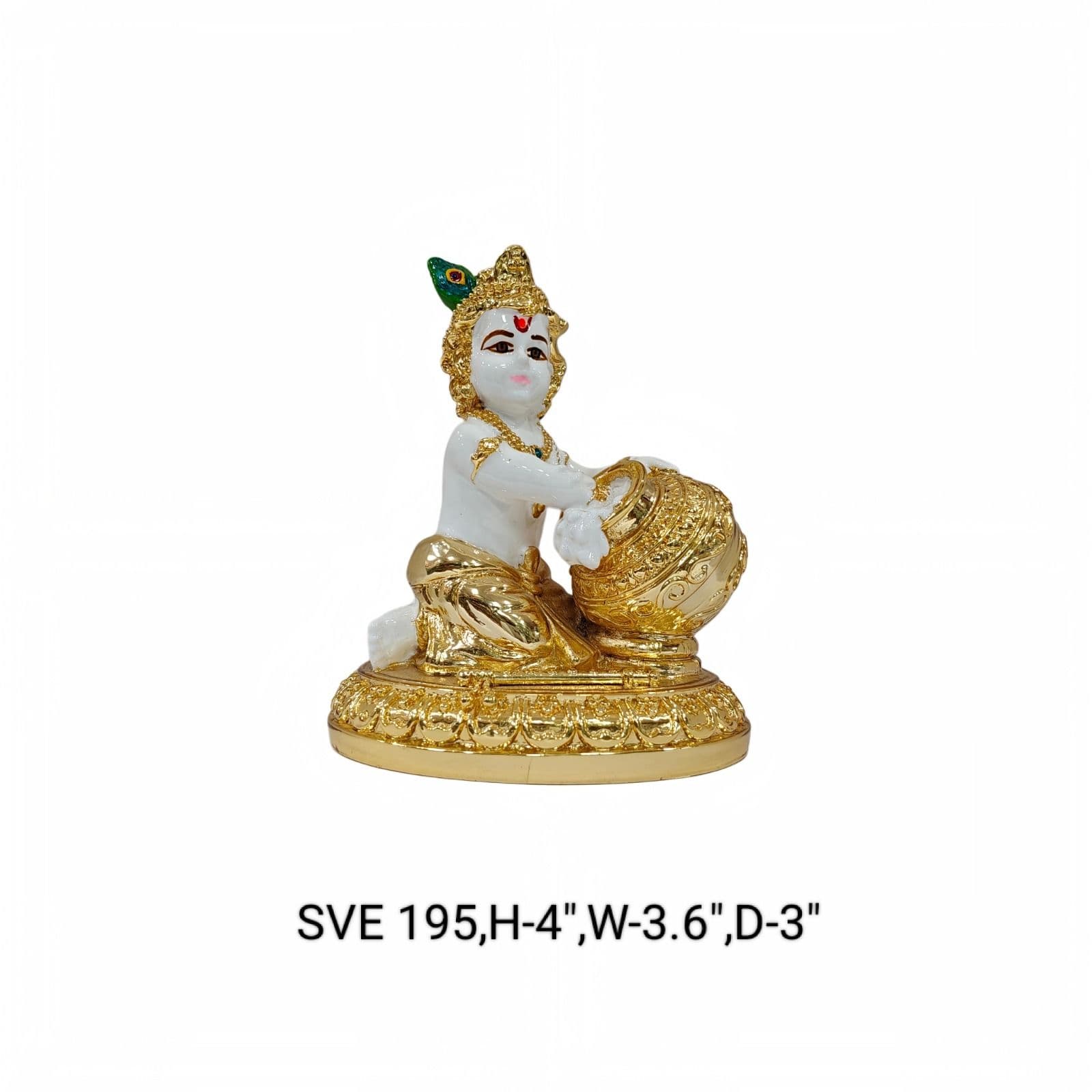 Sve195  (Balgopal Goldplated White)