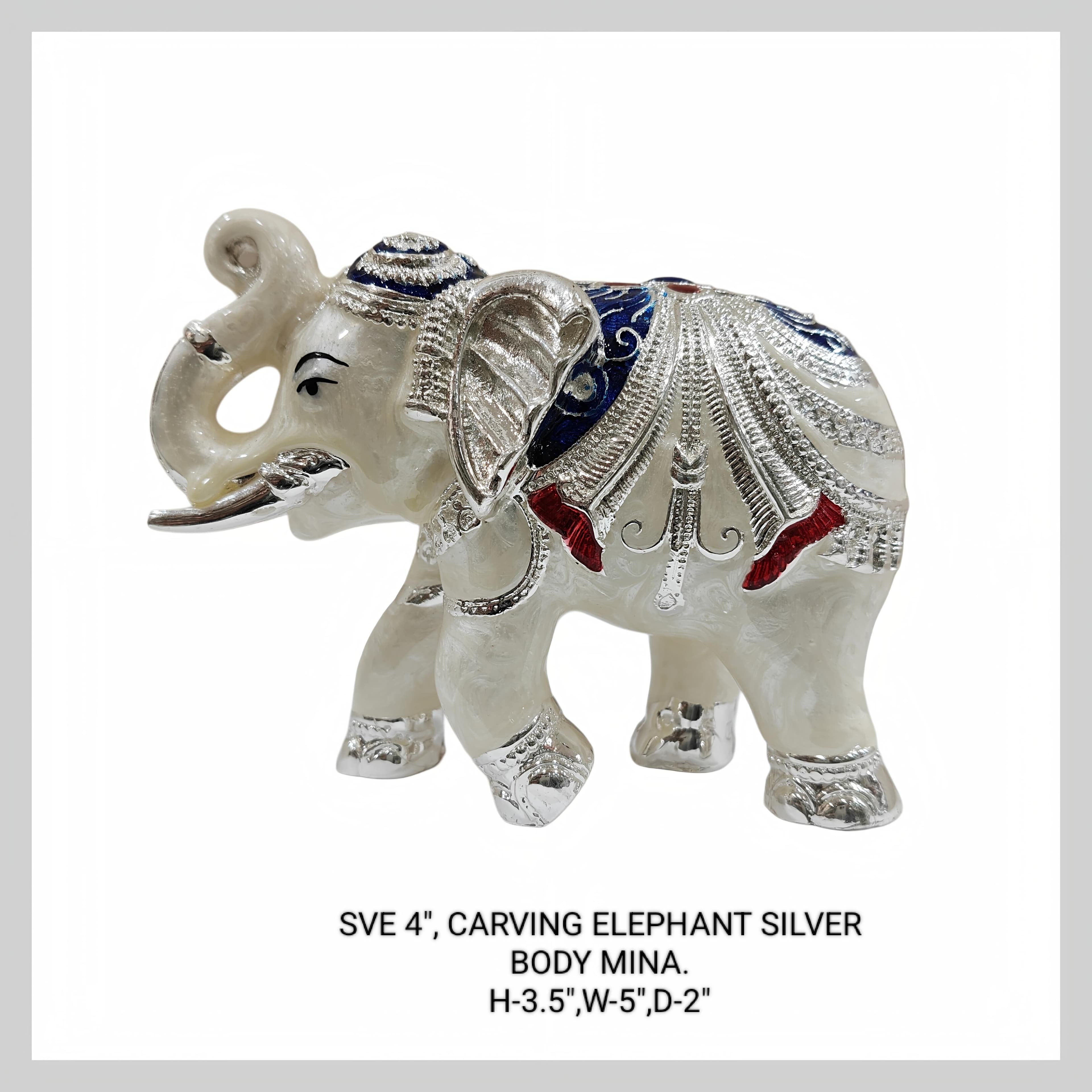 SVE 4" CARVING SILVER WHITE