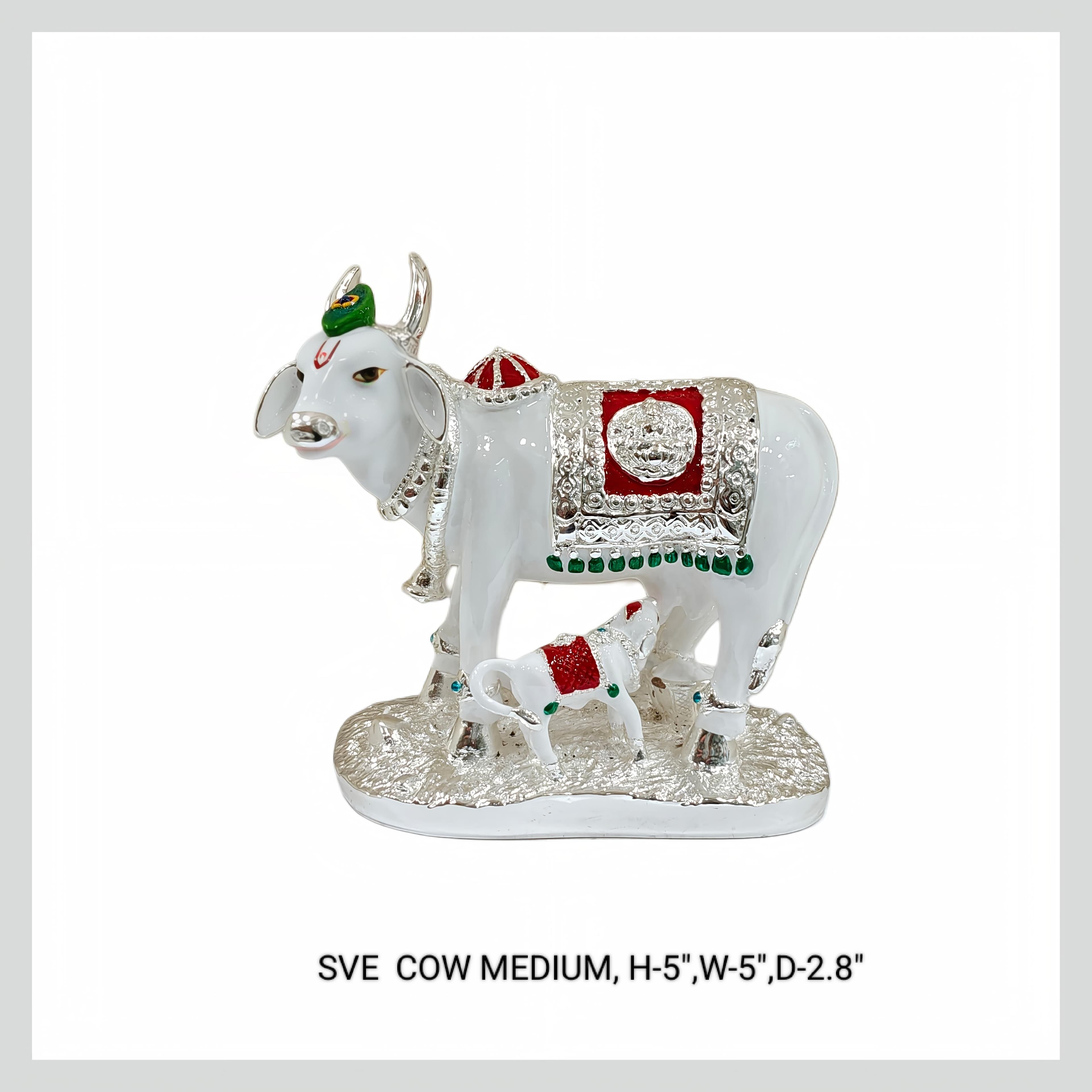 SVE COW MEDIUM SILVER PLATED (A)